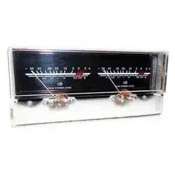 NEW 6.3 Double Pointer Power Amplifier VU Meter DB level Audio Power Meter with Backlight and Voltage