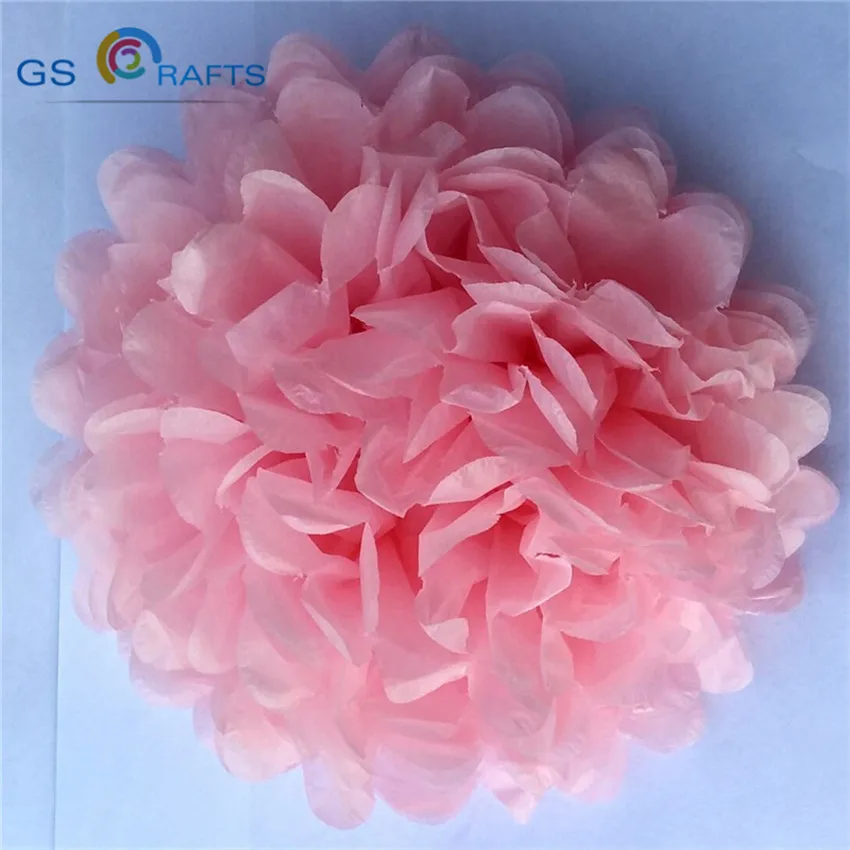 GSCRAFTS  30pcs 4,6,8 inches 10cm 15cm 20cm Tissue Paper Pom Poms Paper Flowers Ball pompom wedding Birthday Decoration Parties