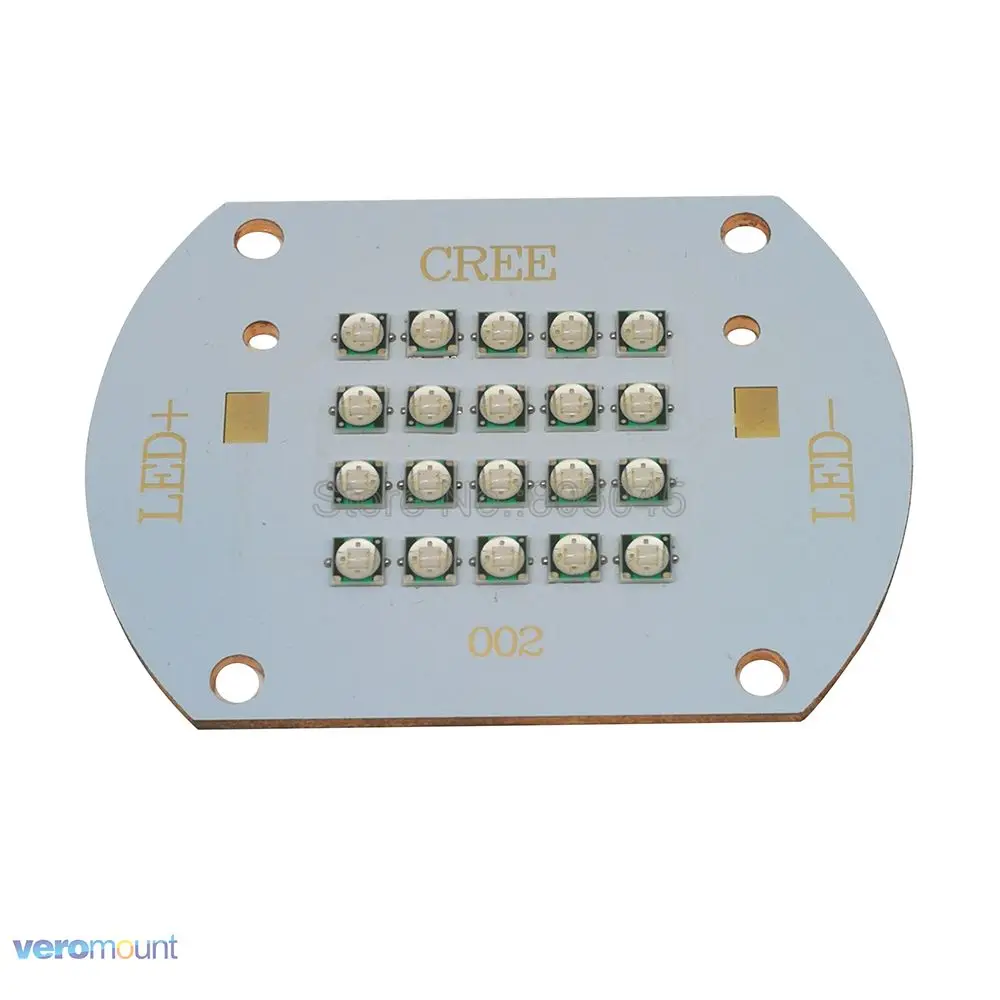 50W - 60W Epileds 3535 20LEDs UV 365nm 385nm 395nm 420nm High Power 20-Chip Intergrated LED Diode Light Lamp 20pcs 3W 3535 LEDs