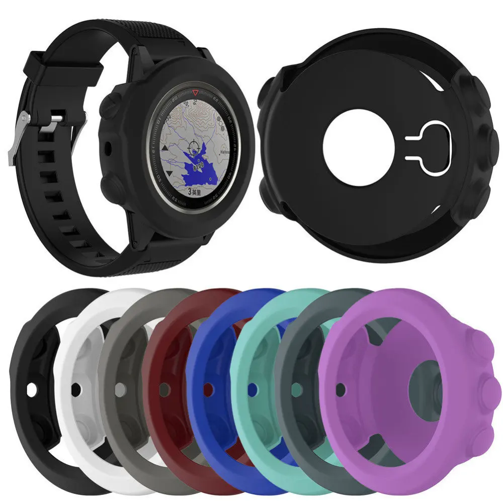 Koruyucu Kabuk kılıf Garmin Için fenix 5 5 S 5X Bilezik Izle Silikon Yumuşak Koruyucu Kabuk Garmin Için Fenix 5x5 s 5 Kılıfları