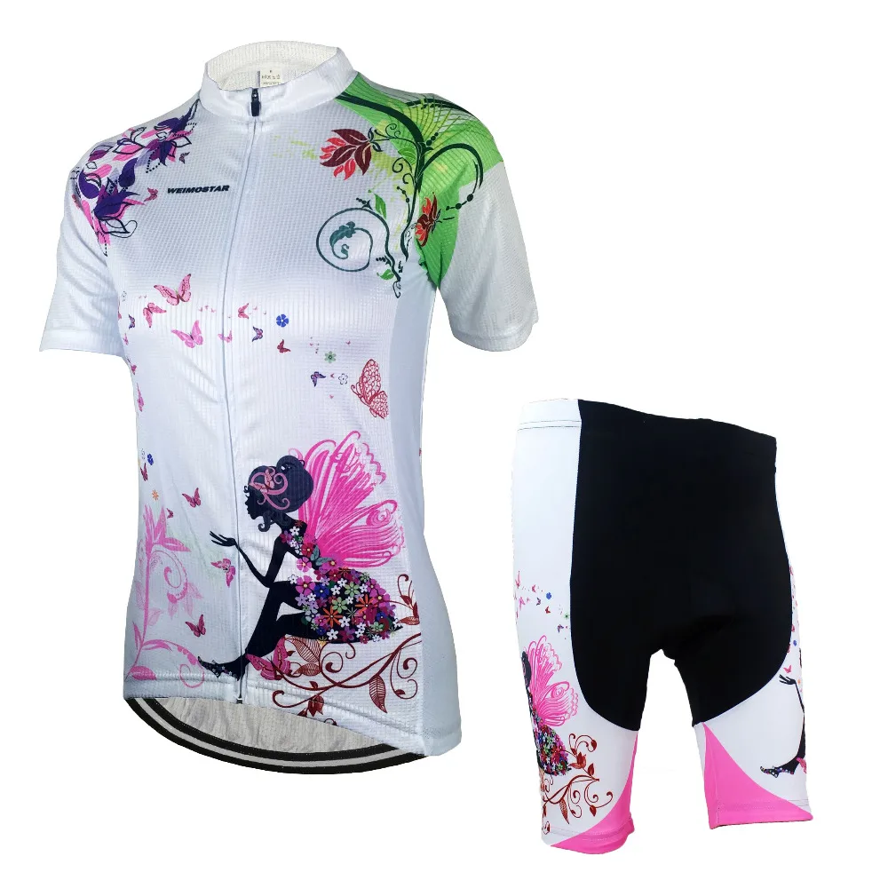 

Sitting angels bike bicycle clothes woman outdoor wear Quick Dry female cycling Jerseys shorts sportwear