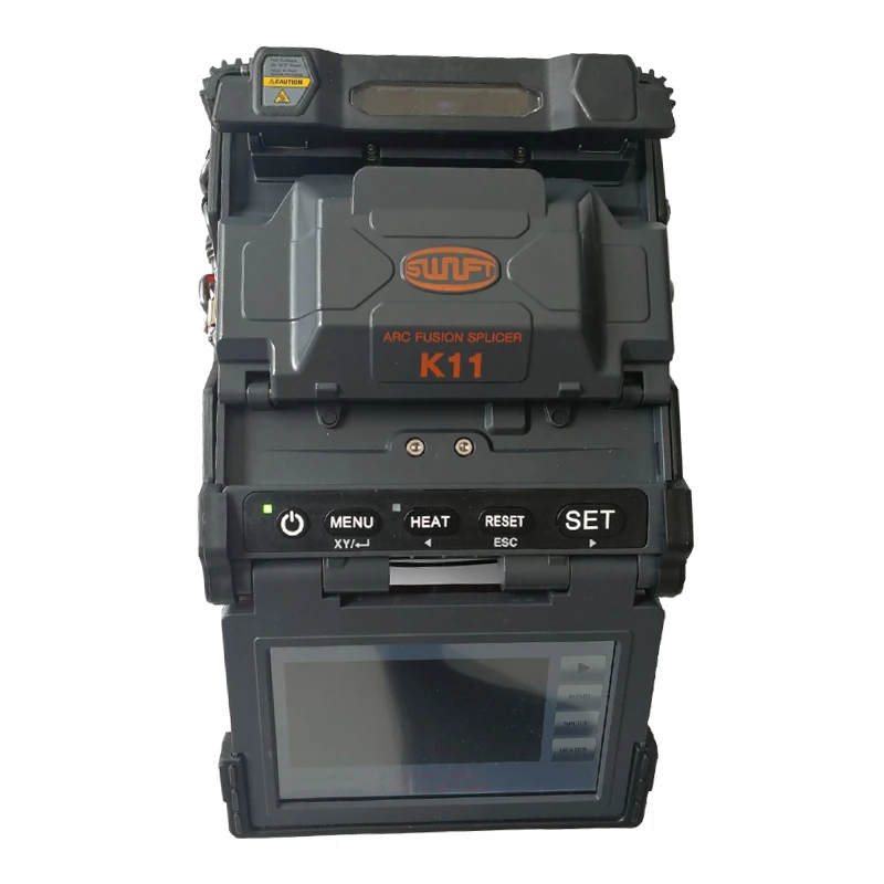 High quality Swift K11 Optical Fiber Fusion Splicer FTTH Fiber Optic Splicing Machine English menu