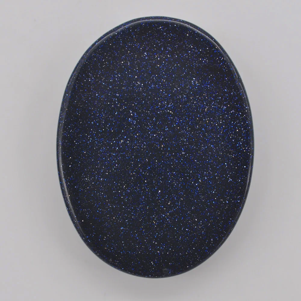 40x30MM Natural Blue Sandstone Stone Oval Cabochon CAB GEM Jewelry Making 1PCS H076