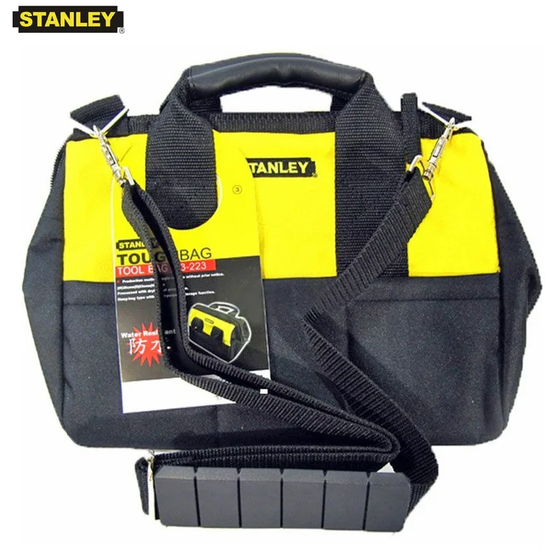 

Stanley tool bag organizer with shoulder belt electrician bags nylon waterproof technician tools storage light folding