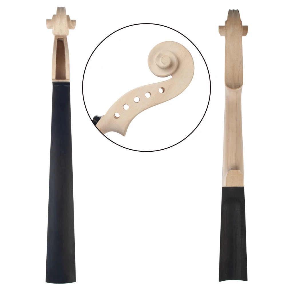 5 Strings Violin Maple Neck + Ebony Fingerboard 4/4 Parts & Accessories For DIY Luthier