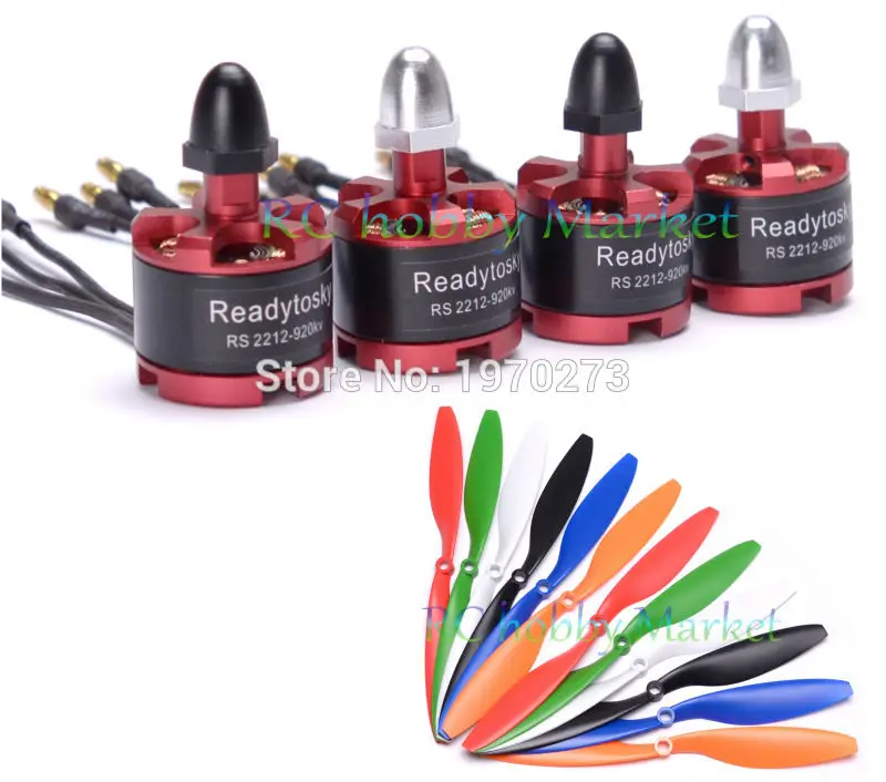 

4pcs 2212 920KV Brushless Motor CW / CCW 1045 Propeller For F550 X525 Multicopter