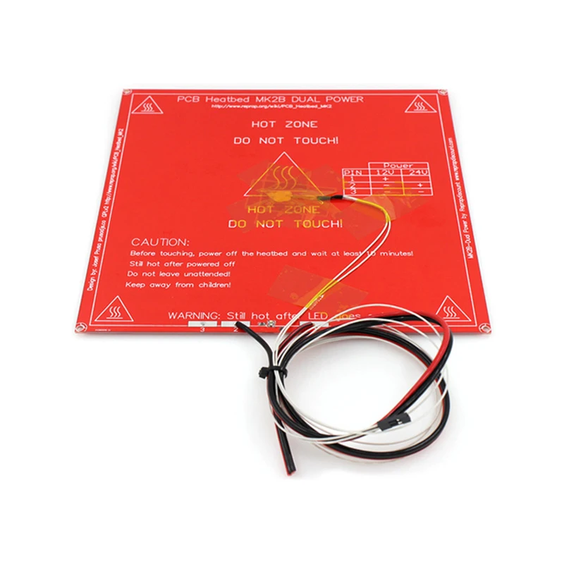 

3D printer accessories MK2B heating bed double voltage circuit board FR4MK2BNTC temperature sensor with terminal