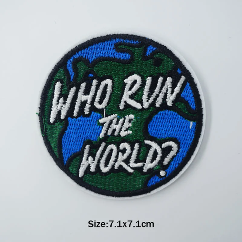 Circular Ring Iron On Patches Badges for Sew Seam Tailoring Clothes Suits of Coat Jacket Trousers T-shirt Pants Ornament Apparel