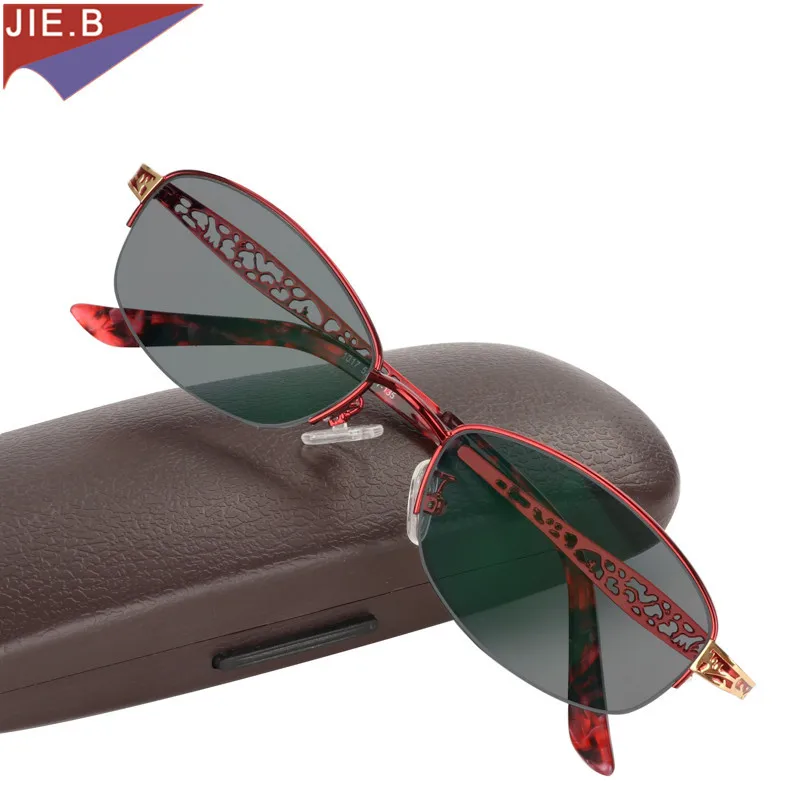 

2019 Fashion Elegant Womem Transition Sun Photochromic Reading Glasses Women Diopter Presbyopic Eyeglasses