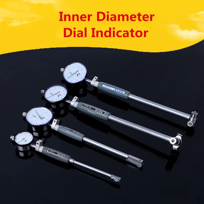 High Accuracy Dial Bore Gauge Hole Diameter Measuring Gauge Inside Diameter Scale Cylinder Volume Meter Dial Indicator 50-160mm