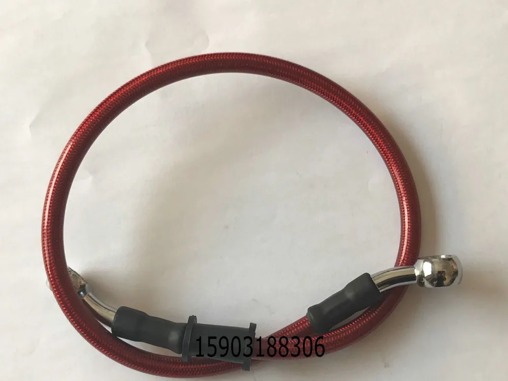 60CM length Universal Motorcycle Brake Oil Hose Line Stainless Steel Pipe With 28 Degree Banjo Fittings