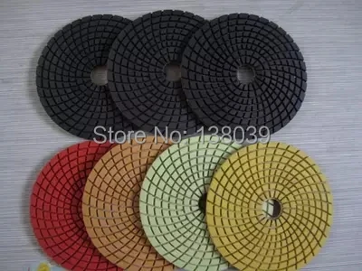 Good quality Wet  Diamond Polishing Pads 5 Inch For Granite Concrete Marble Polish