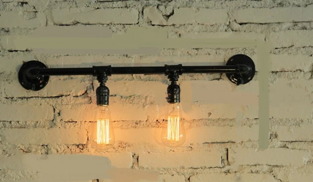 

Water pipes light source set produced 75 industrial water wall lamp retro Cafe Loft American iron wall SG29