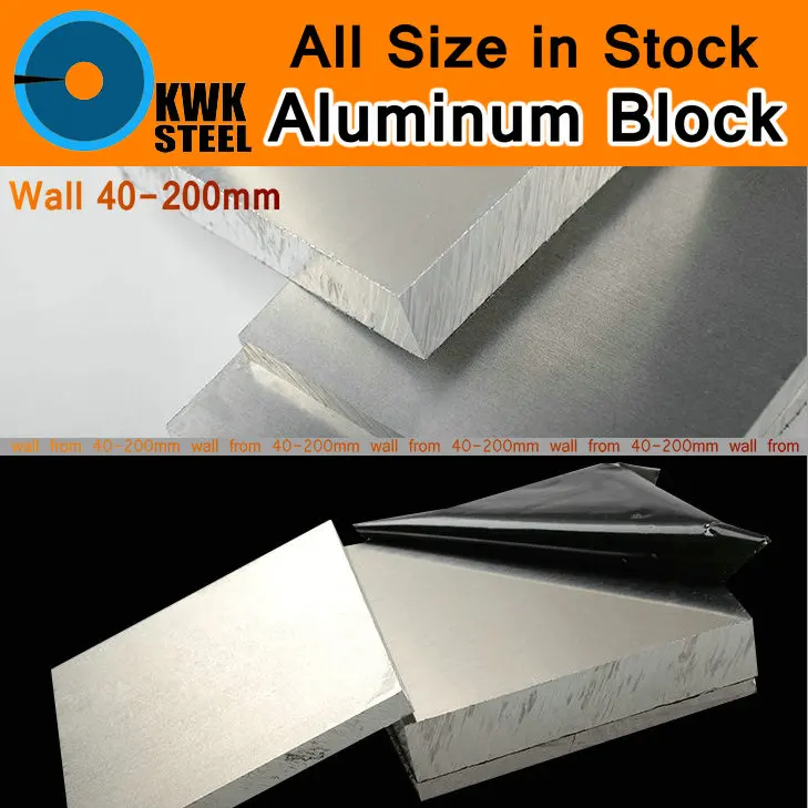 

Aluminum Alloy Block 6061 Plate Aluminium AL Heavy Wall Sheet Bar DIY Material Mould Part Car Parts Metal for Vehicles Machine