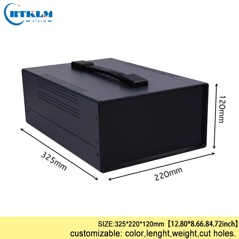 DIY junction box Iron enclosures for electronics project box Iron connection box Handheld iron distribution case 325*220*120mm