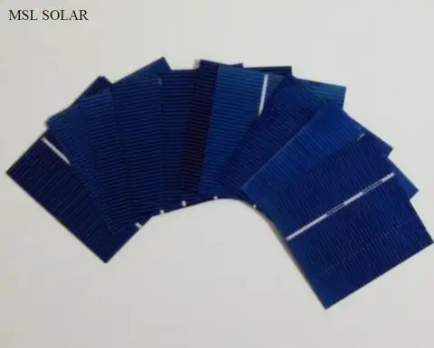 DIY 소형 태양 전지 패널용 하이 퀄리티 전지, 52mm x 52mm, 0.43W, 0.5V, 50 개