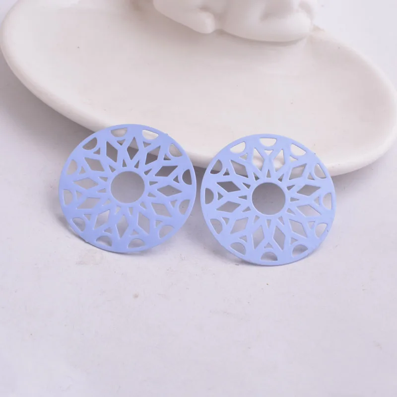 30 Stück AB4464 33mm runde Messinganhänger Estampes rondes Pendants – Detail 6