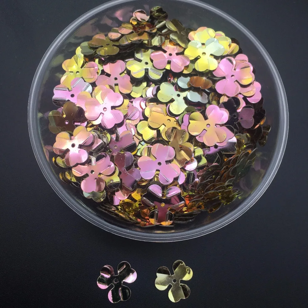 20g 700pcs 11mm Flower Loose Sequin Paillette Sewing,Wedding Craft,Women Shoes,hat Kids DIY Garment Accessories