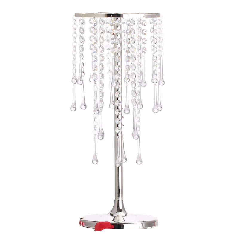 10 PCS Acrylic Road Leads Crystal Flower Rack Wedding Centerpieces Pillar Vase Table Centerpiece Wedding Decor
