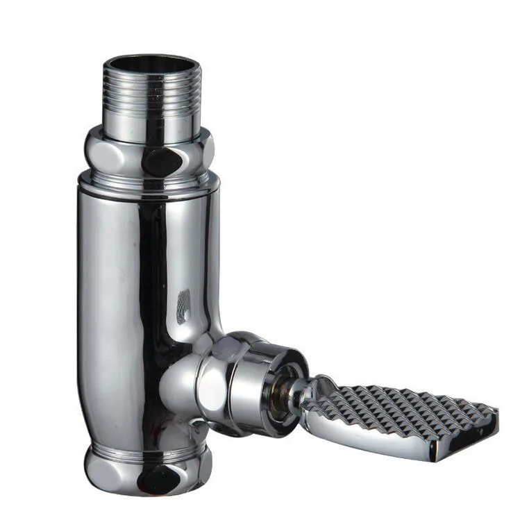 

Foot-pressing type public toilet / WC flush valve, Copper stool flushing valve, Delay urinal flush valve chrome plated