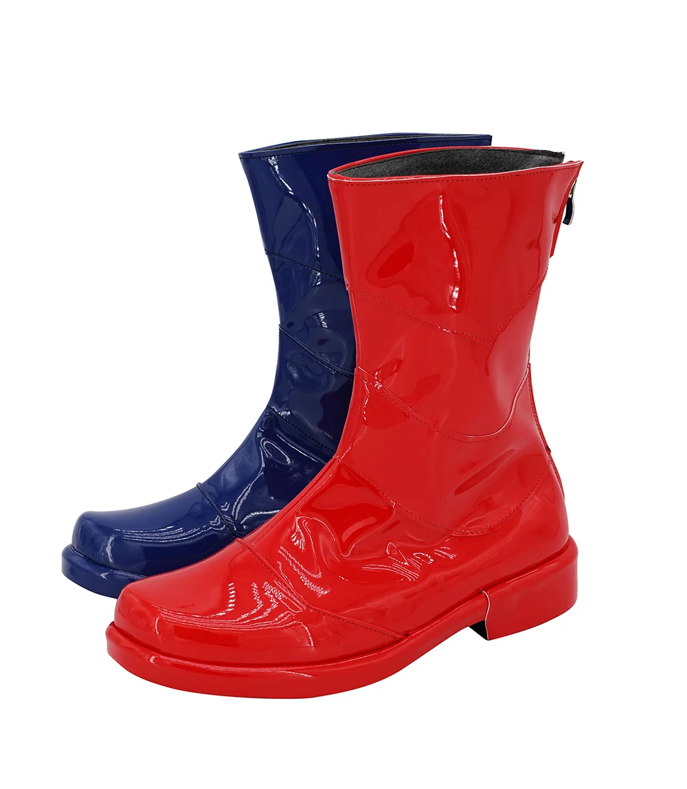 Masked Rider Bouwen Trial Form Cosplay Laarzen Schoenen Kamen Rider Cosplay Rood Blauw Laarzen Custom Made Elke Grootte