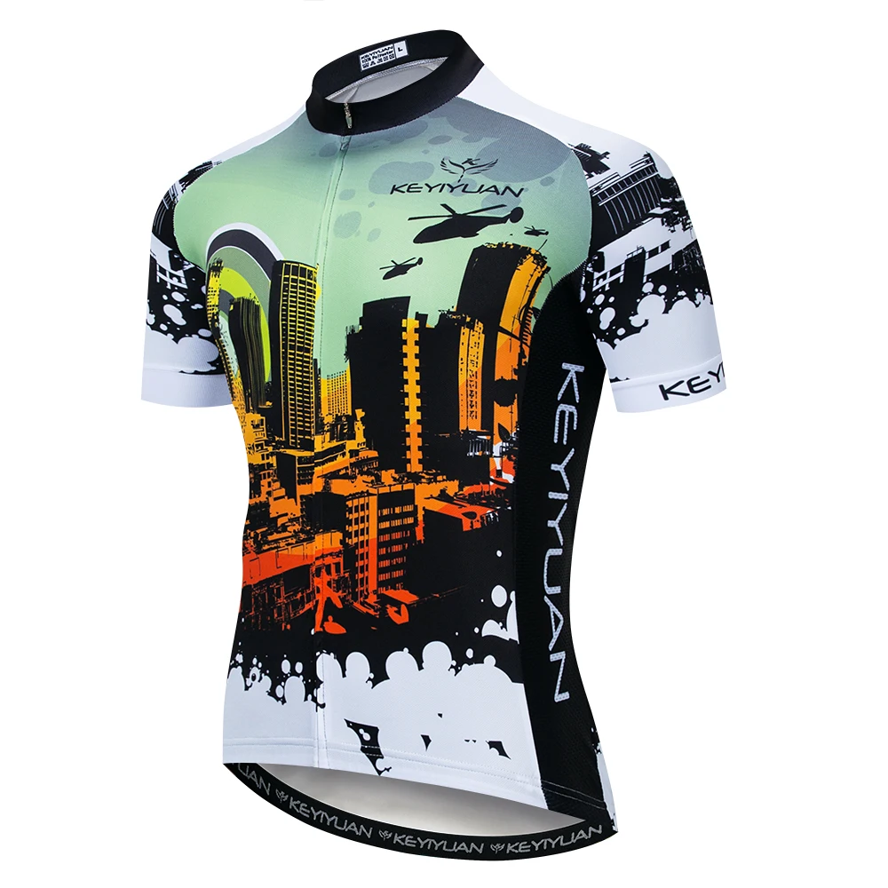 

KEYIYUAN cycling Jersey for men 2019 New style short sleeve Jersey MTB and road riding clothing maglia ciclismo fast shipping