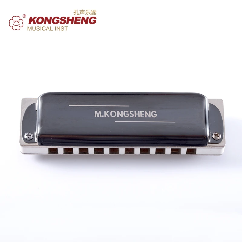 KONGSHENG KS-10BH Tingharp Diatonic Harmonica White Comb Major and Paddy Richter Tuning