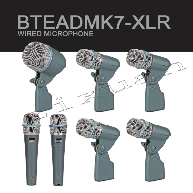 

Professional drum set microphone set drum set percussion condenser microphone recording seven sets