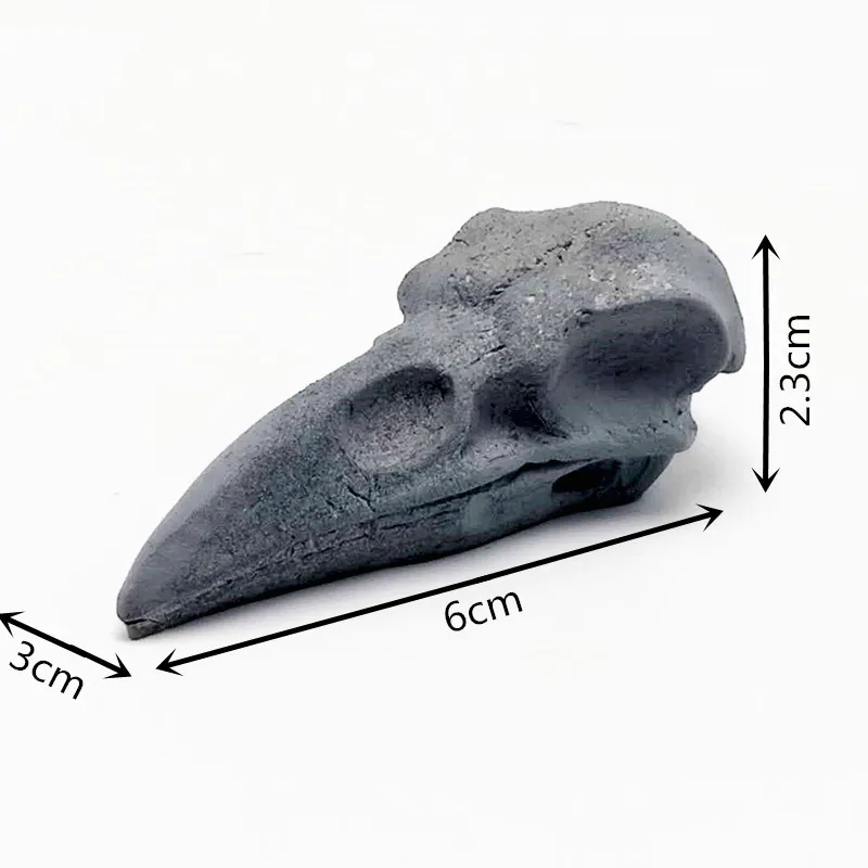 Small crow skull silicone mold diy making gypsum resin model fondant ice chocolate cake decorating tools