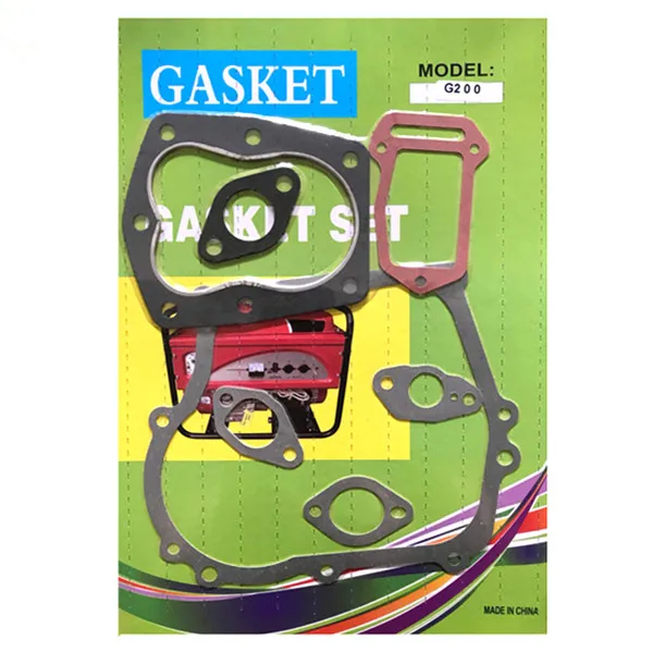 Full gasket set for Honda G200 G300 engine motor water pump cylinder muffler carburetor intake complete gaskets parts