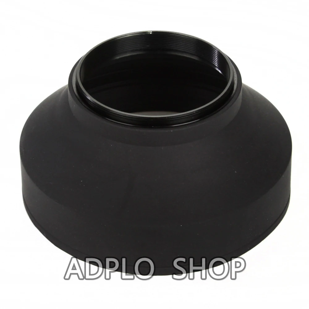 Pixco Three-in-one 77mm Collapsible Rubber Lens Hood