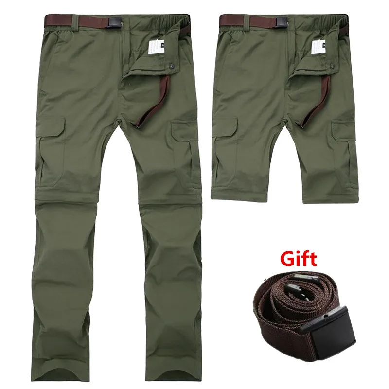 

Men's Cargo Pants Spring/Summer Removable Khaki Pants Mens Quick Dry BreathableTrousers Male Casual Pants Plus size 6XL 7XL