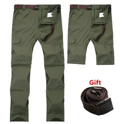 Men's Cargo Pants Spring/Summer Removable Khaki Pants Mens Quick Dry BreathableTrousers Male Casual Pants Plus size 6XL 7XL