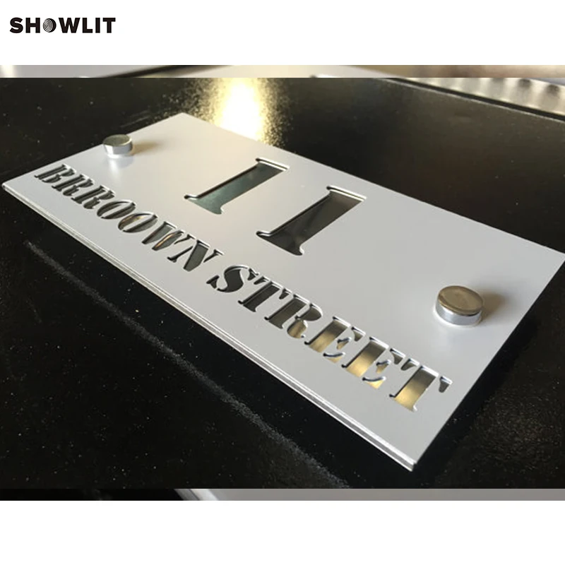 

Industria Custom House Number Sign In Aluminum