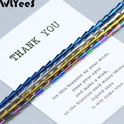 WLYeeS 3*6mm Plating Color Austrian Tower shape crystal Beads DIY Making Jewelry Pendant necklace Accessories Glass Loose Beads