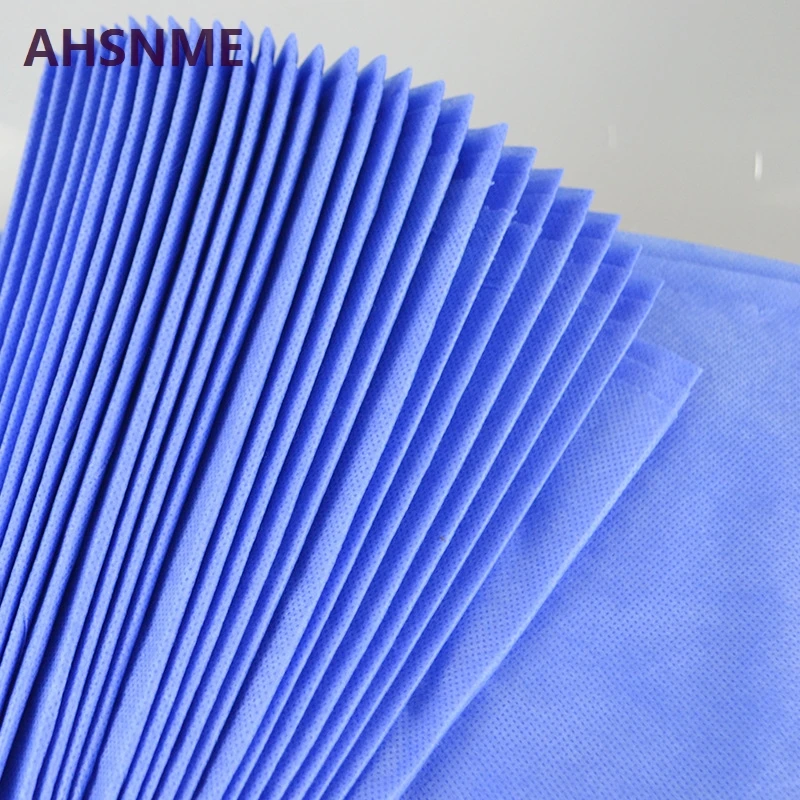 AHSNME Blue Disposable Compressed Bath Towel 80x180cm Disposable Sheets Beauty Salon Massage Shop Breathable Non-woven Bed Sheet