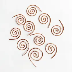 10pcs Brass Copper Wire Coil Spiral Snail Coil for Orgone Energy Projects DIY Accessories Home Decoration Accessories Modern