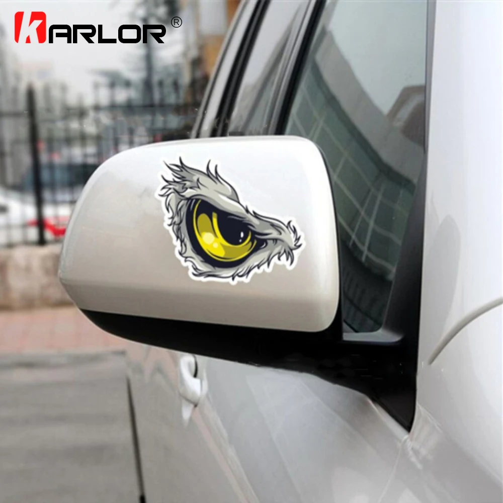 Car Stickers Rearview Mirror Rear Car Decoration Decals 3D Eagle Eyes Vinyl Reflective Auto Car Accessories Auto Products