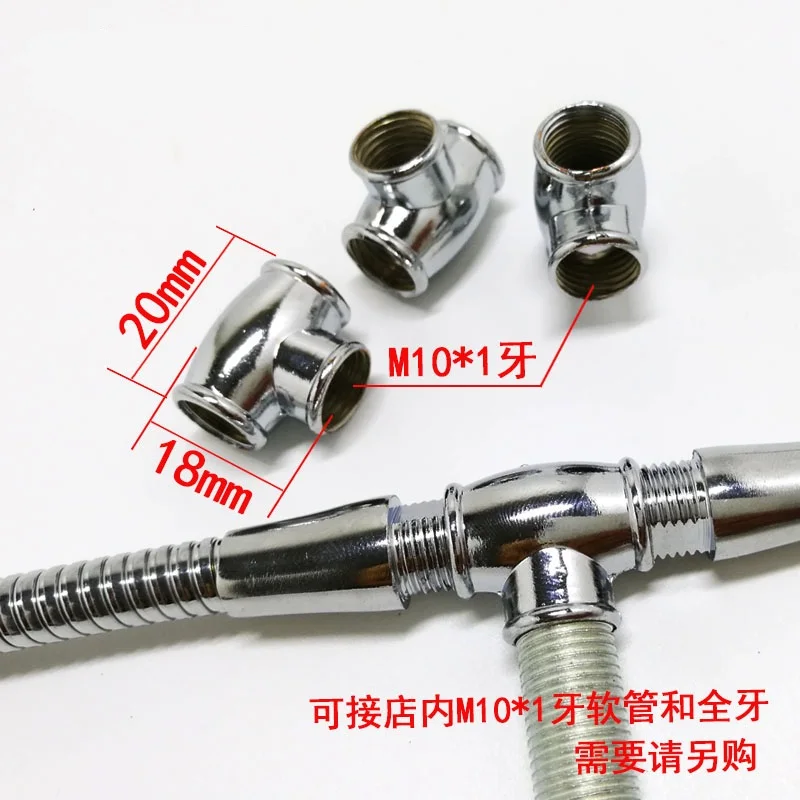 10pieces/lot M10 female tee coupling, three-way connection; T-connection; duplex fitting for lighting lamps clip mount