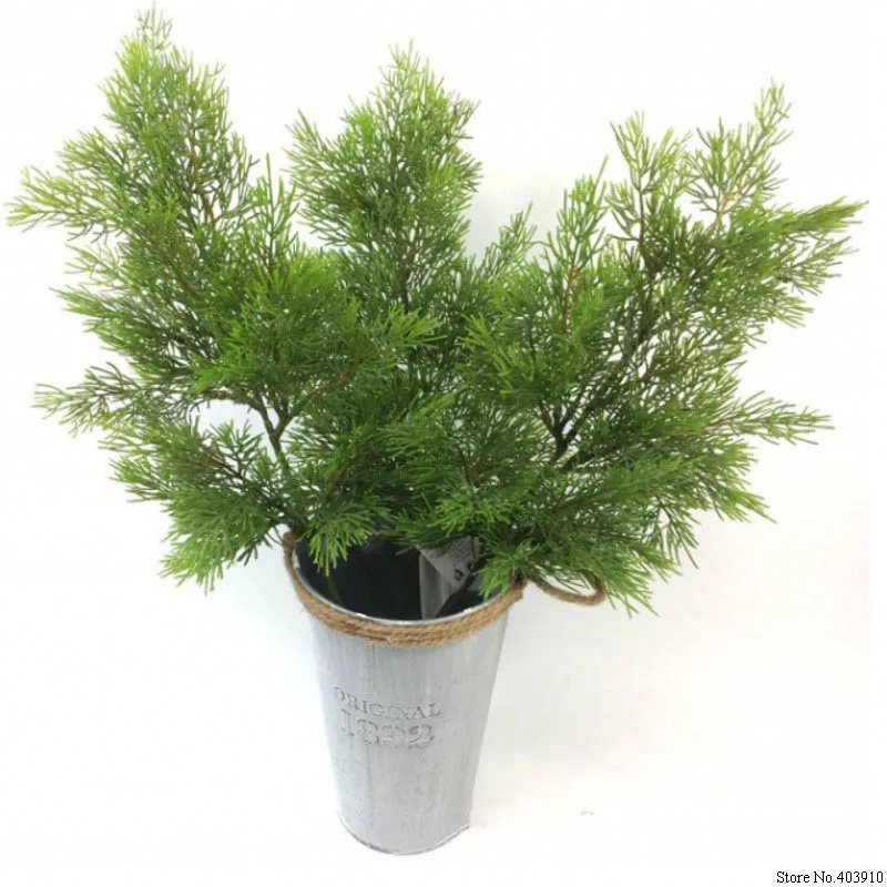 Artificial Green Cypress Tree Leaf Pine Needle Leaves Branch Christmas Wedding Home Office Hotel Decoration