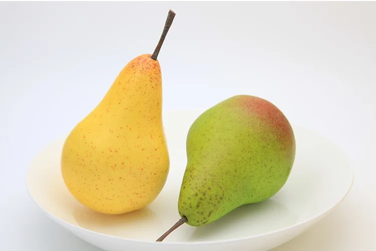 Simulation Of Pear Fruit High Imitation Fruits And Vegetables Model The Hotel Decoration Children Teaching Props Finished Goods