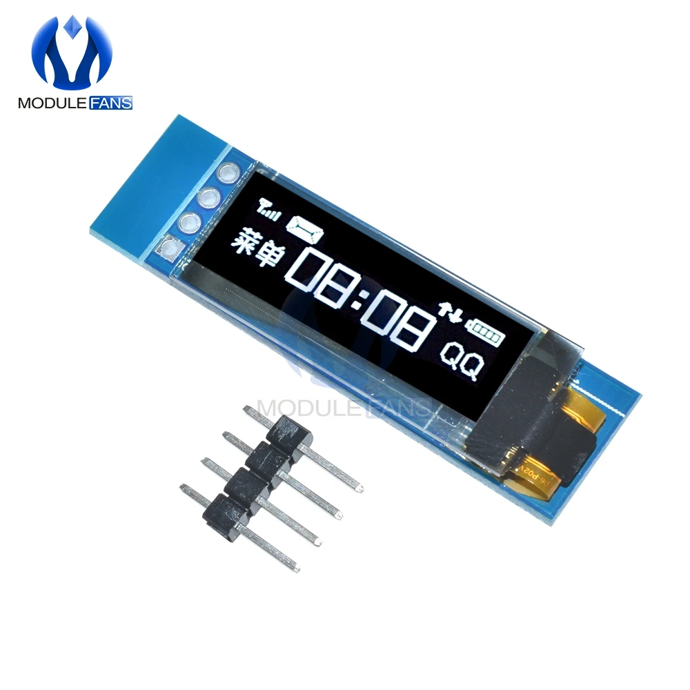 Blue/White OLED LCD Display 0.91 Inch 128x32 IIC I2C Serial DIY Module Driver IC 0.91" 12832 For Arduino PIC