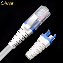 Cncob rj45キャップcat6a cat6ネットワークコネクタpu保護カバー100個絞り値: 5.5-7.0mm