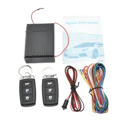 Universal Car Alarm Security System Door Lock Central Keyless Entry 2 Remote