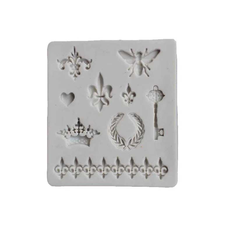 Frame Cake Border Silicone Molds Gem Jewelry Relief Fondant Cake Decorating Tools Gumpaste Chocolate Candy Moulds