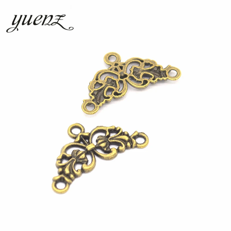 YuenZ 20 stücke Antike Silber farbe Halskette Erkenntnisse Metall Charme Anhänger Schmuck, Die DIY Charms Handmade G105