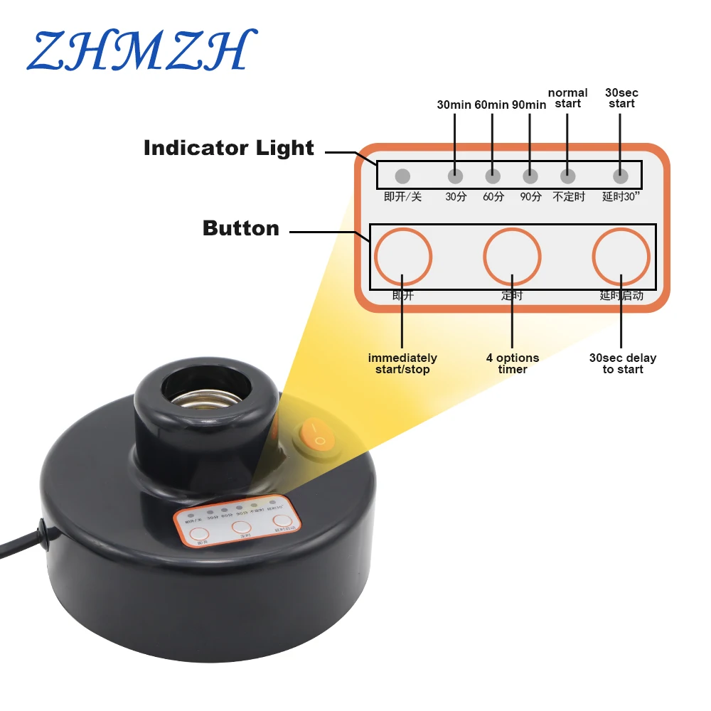 40W High Ozone UV Disinfection lamp 110V 220V Household Ultraviolet Lamps E27 Tube UVC Germicidal Light Sterilizing Lights