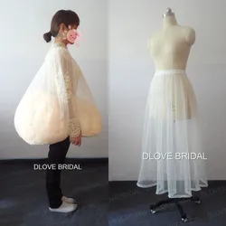 DLOVE BRAUT Petticoat Buddy Hochzeit Kleid Weiche Tulle Sammeln Rock Unterrock Sparen Sie Von der Toilette Wasser Tropfen Verschiffen