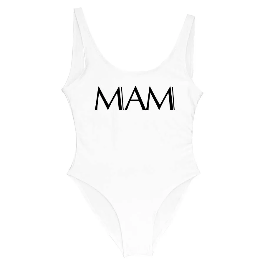 MIAMI  plus size swimwear Women One Piece Swimsuit Backless Lining Solid Bathingsuit for girls monokini bikini One-piece