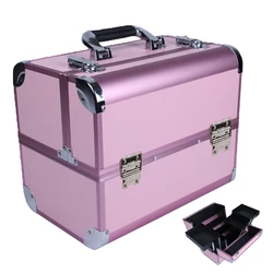 Portable cosmetic bag suitcases makeup beauty professional multi function cosmetology tattoo eyebrow teacher manicure case